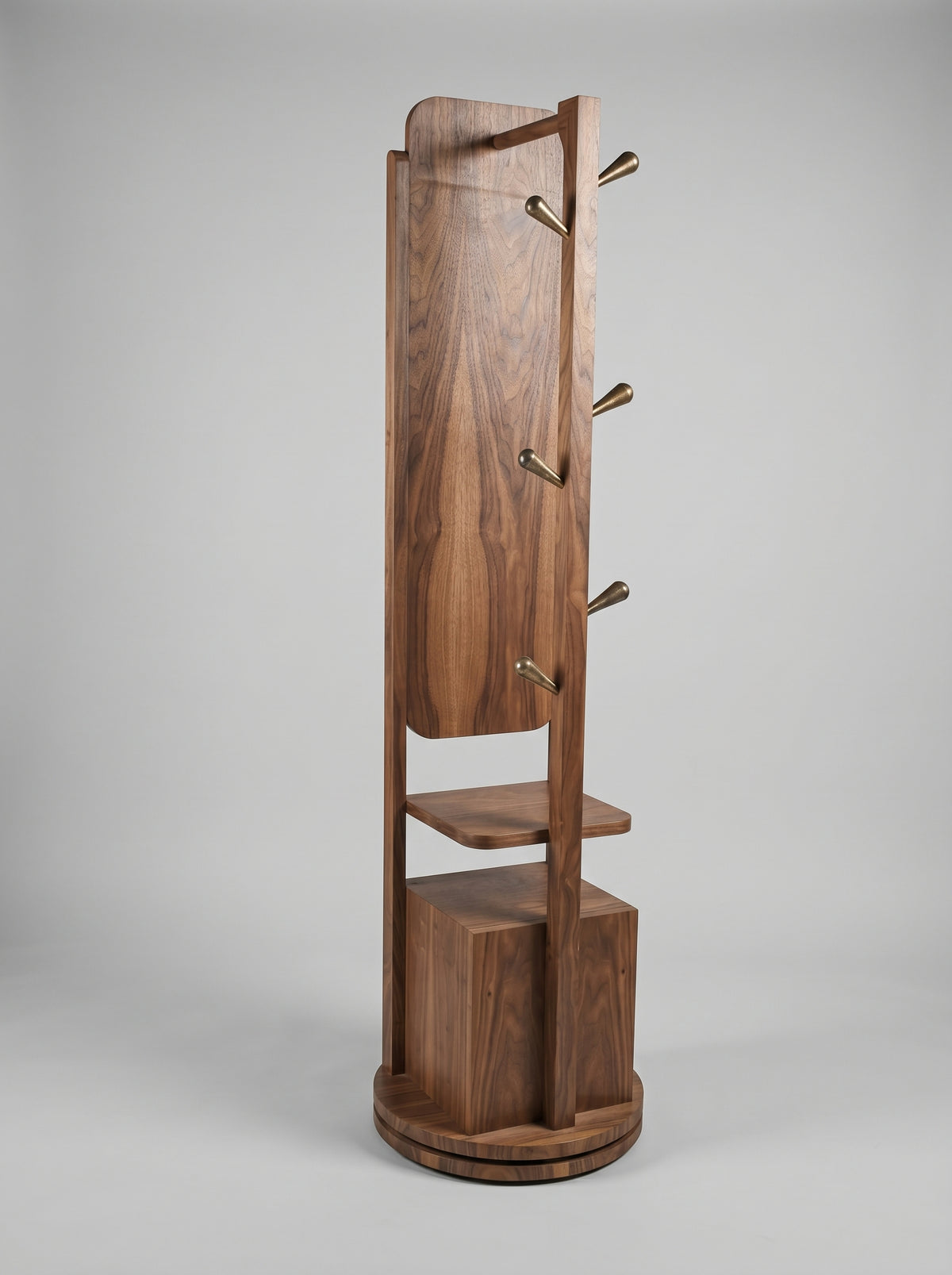 Roto _ Rotating Mirror & Coat Rack
